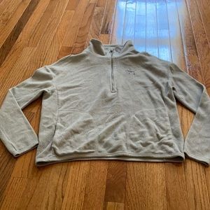 Pink quarter zip sweatshirt
